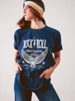 T-shirt Gráfica "Rock n  Roll Forever"