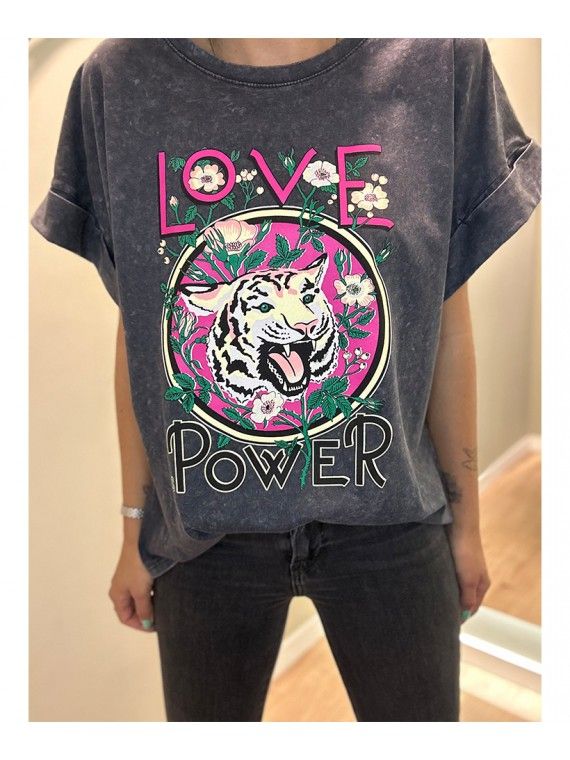 T-shirt grfica "Love Power"