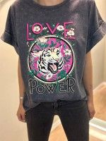 T-shirt grfica "Love Power"