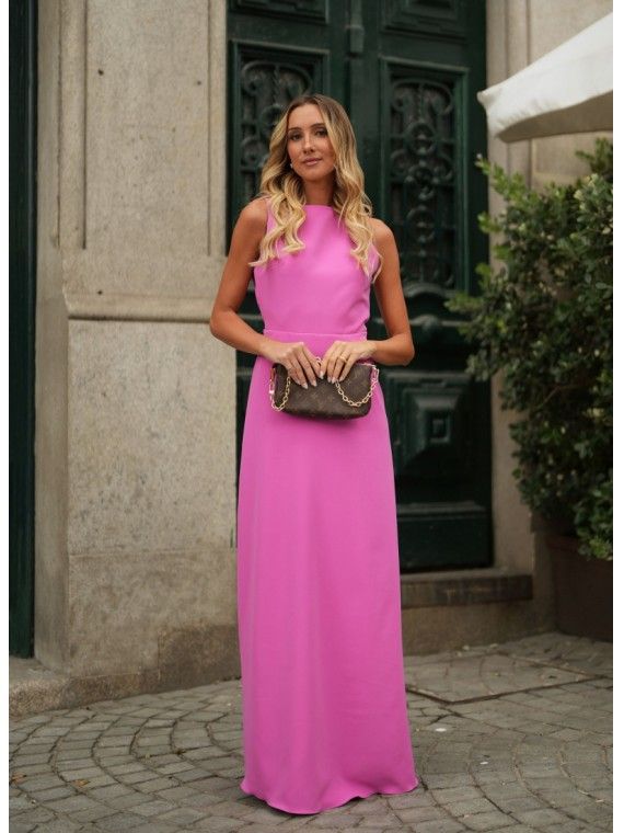 Vestido Longo Rosa