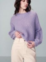 Camisola c/ l merino e mohair