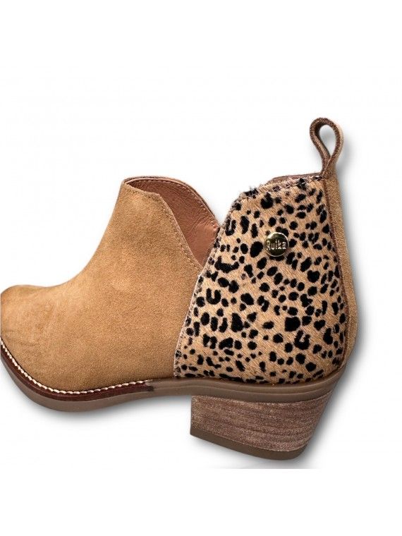 Bota camura c/plo leopardo