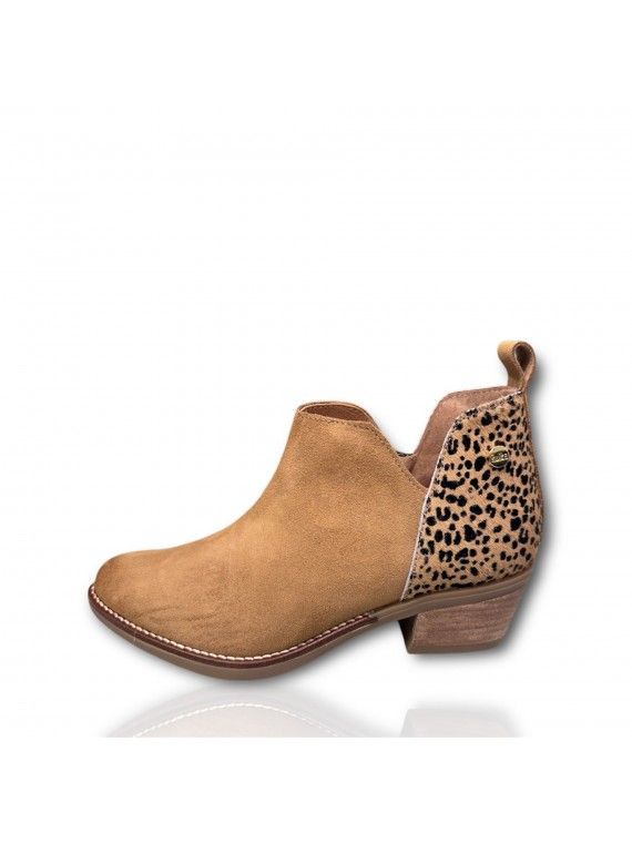 Bota camura c/plo leopardo