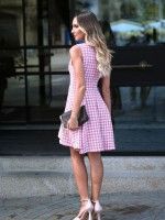 Vestido Tweed Rosa